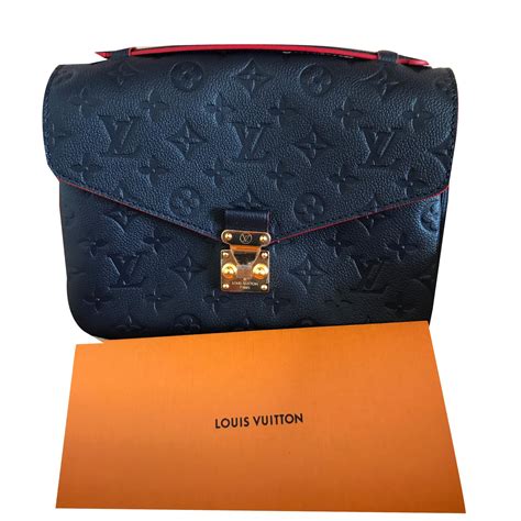 louis vuitton bag navy blue with red|Louis Vuitton blue bag monogram.